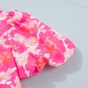  Bubble Sleeve Floral Peplum Top | S-XL