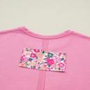  Bloom Patched Raw Seam Oversized Tee | S-XL