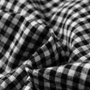  Plaid Shirred Cuff Long Sleeve Blouse | S-XL
