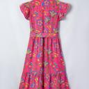  Belted Floral Flutter Sleeve Long Dress | S-XL