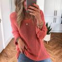  Crochet Open-Knit Sweater Top | S-XL