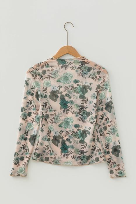 Western-Inspired Floral Mesh Top | S-XL
