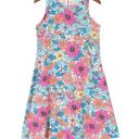  Colorful Sleeveless Floral Mini Dress |S-XL