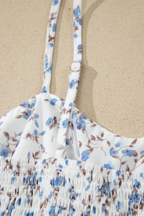 Floral Spaghetti Strap Babydoll Top | S-XL