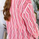  Wavy Knit Hollow-Out Cotton Sweater | S-XL
