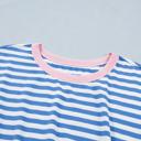  Nautical Stripe Tie Mini T-Shirt Dress | S-XL