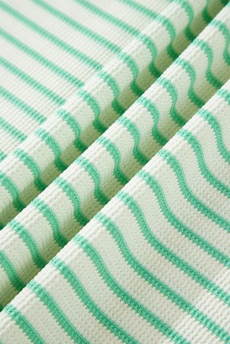 Stripe Colorblock Trim Short Sleeve Tee | S-XL