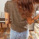  Leopard Print Crew Neck Tee | S-XL