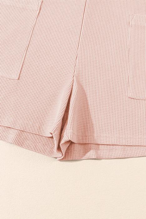 Effortless Style Button-Up Waffle Romper | S-XL