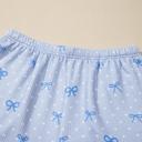  Heart Bow Print Loose Short Set | S-XL