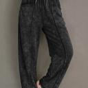  Raw Seam Drawstring Casual Barrel Pants | S-XL