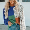  Color Block & Patchwork Ribbed Top | S-2XL