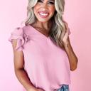  Luxe Layer V-Neck Ruffle Tank  | S-XL