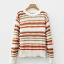 Striped Eyelet Detail Sweater | S-XL