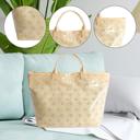  Glossy Floral Eyelet Waterproof Tote Bag