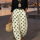  Polka Dot Ankle-Length Harem Pants | S-XL