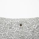  High Waisted Leopard Wide Leg Jeans