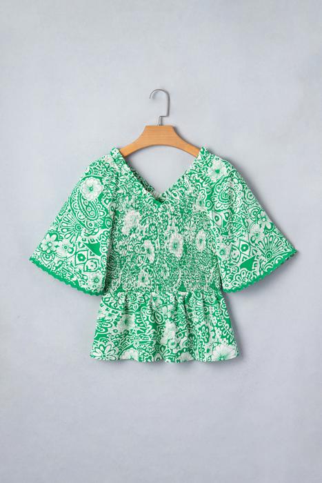 Sweet Bloom Smocked Blouse | S-XL