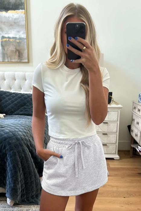 Essential Drawstring Mini Pocket Skort | S-XL