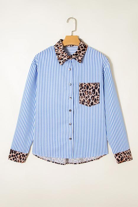 Safari Chic Patchwork Button Shirt | S-XL