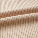  Ribbed Knit Denim Color Block Collared Blouse | S-XL