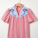  Pony Embroidered Western Yoke Blouse | S-XL