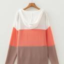  Ribbed Colorblock Hooded Pullover | S-XL