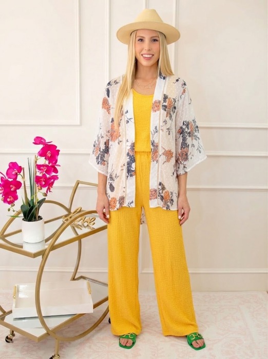 Paradise Bell Sleeve Kimono Cover-Up | S-L