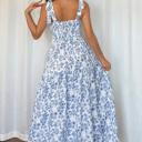  Floral Tie-Strap High Waist Maxi Dress | S-XL