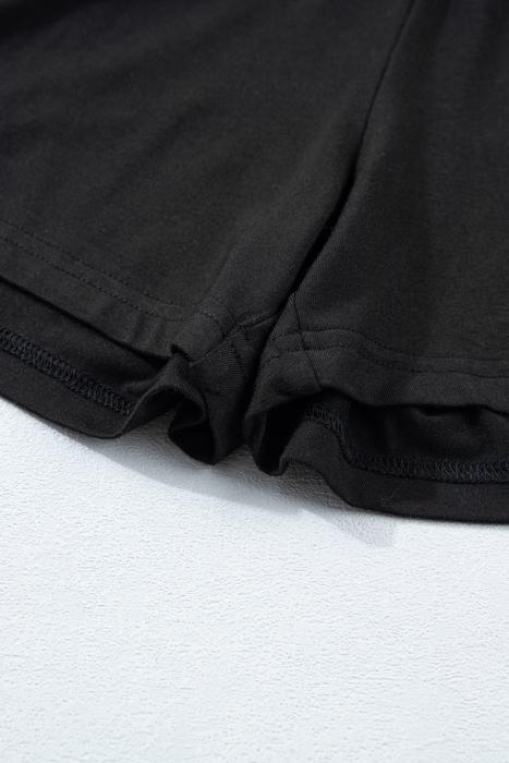 Relax Fit Tie Wrap Oversized Skort Set | S-XL