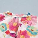  Floral Tie V-Neck Puff Sleeve Top | S-XL