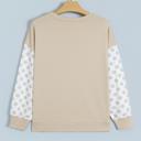  Thankful Vibes Patchwork Graphic Pullover | S-XL
