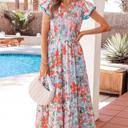  Meadow Bloom Flutter Sleeve Dress | S-XL