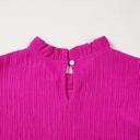  Ruffle Trim Basic Blouse | S-XL