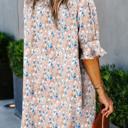  Abstract Print Shift Dress | S-XL