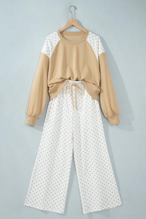 Spot & Style Patchwork Two-Piece Set | S-XL