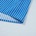  Short Puff Sleeve Stripe Ruffle Blouse | S-XL