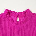  Ruffle Trim Basic Blouse | S-XL