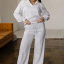  Polo V-Neck Pullover & Drawstring Pants Set | S-XL