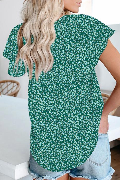 Dreamprint Flutter Sleeve Top | S-XL