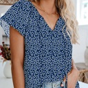  Dreamprint Flutter Sleeve Top | S-XL