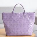  Glossy Floral Eyelet Waterproof Tote Bag