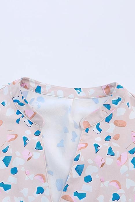 Abstract Print Shift Dress | S-XL