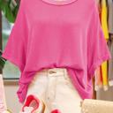  Spiral Ribbed Bow-Back Oversized Tee | S-XL