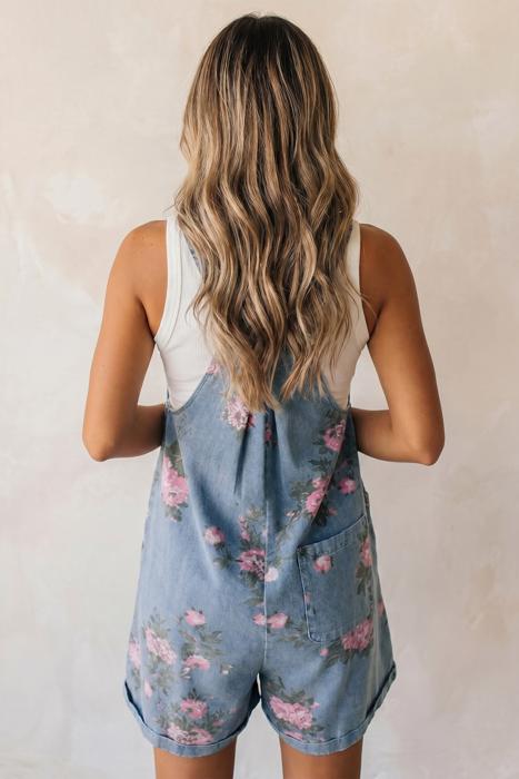 Daisy Drift Denim Shortalls | S-XL