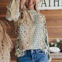  Cuff Long Sleeve Blouse