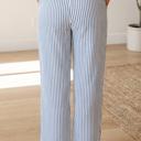  Stripe Print Drawstring Waist Ankle Pants | S-XL
