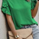  Ruffle Charm Short Sleeve Blouse | S-XL