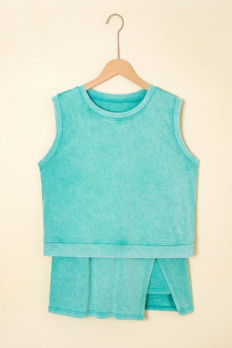 Soft Fade Tank & Split Skirt Set  | S-XL
