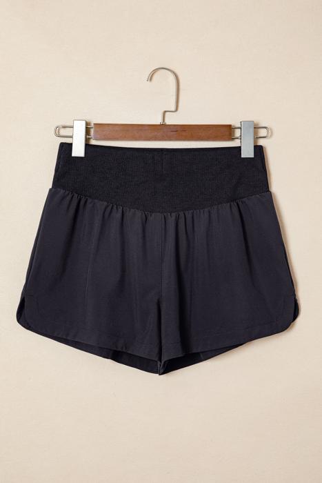 Ribbed High Waist Athletic Shorts | S-XL